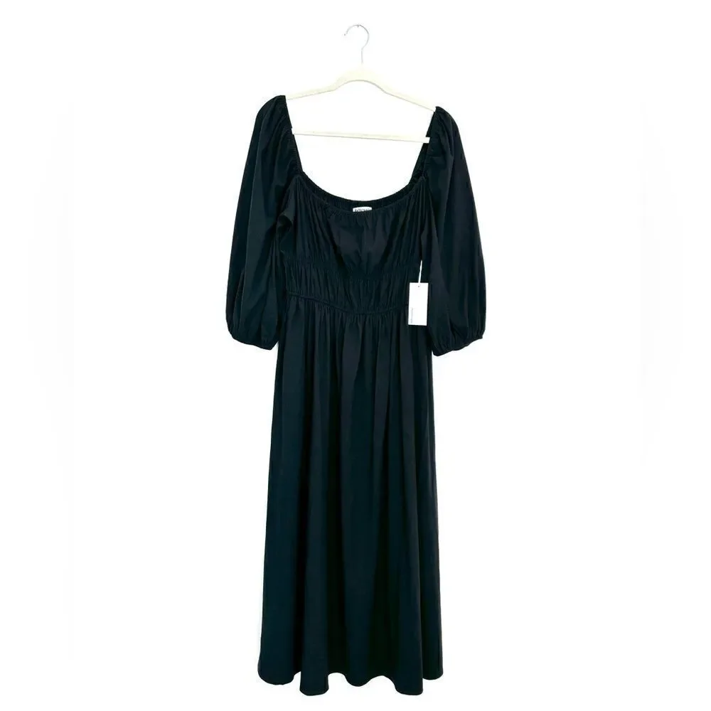 NWT Reformation Bennie midi dress in black - Picture 10 of 15